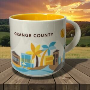 Starbucks Orange County You Are Here Mug 14oz California Coffee Cup EUC